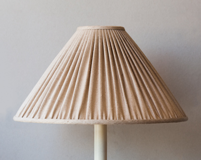 beige rough silk lampshade